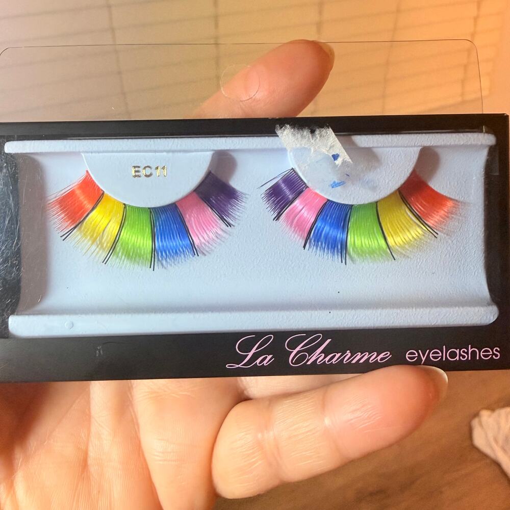 La Charme EC11 Rainbow False Eyelashes Costume Drag Pride